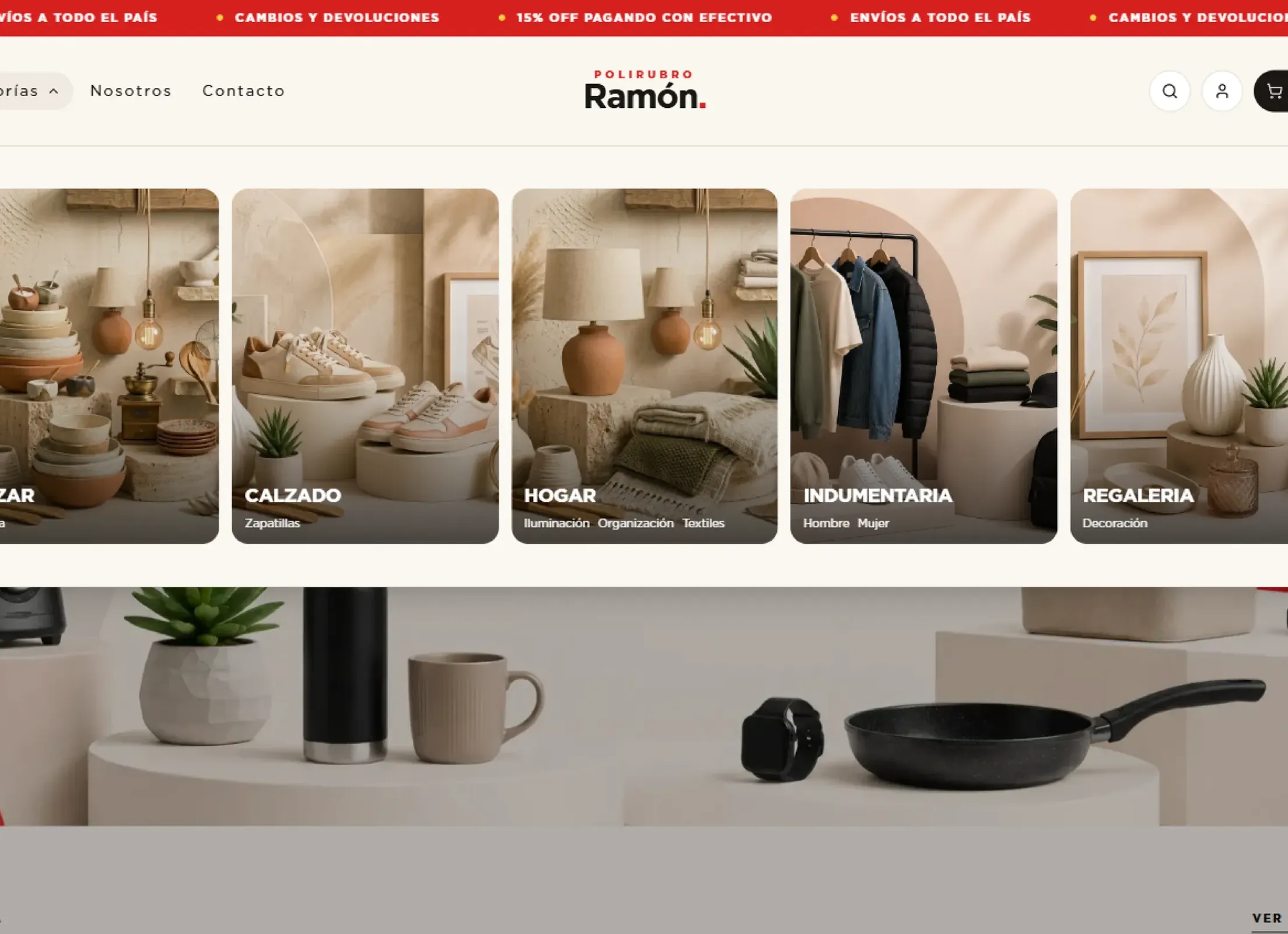 Tienda online de Polirubro Ramón